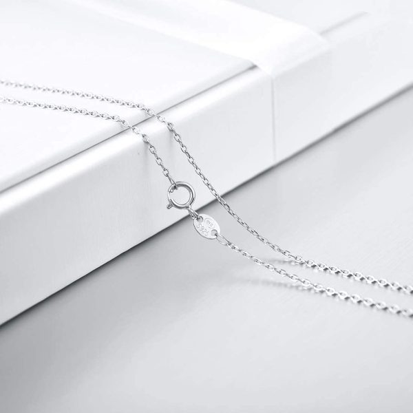 DALARAN 925 Sterling Silver 16 18 20 24 Inch Thick Box Chain Cable Snake Rope Chain Italy Necklaces for Women - Image 5