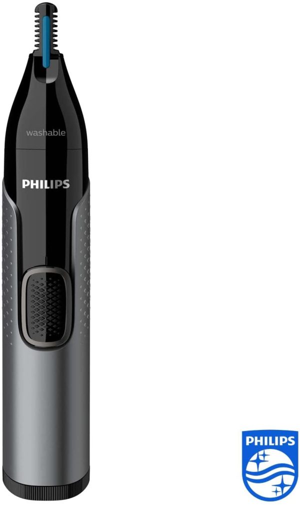 Philips Nose Hair Trimmer, Series 3000 Nose, Ear and Eyebrow Trimmer Showerproof with Protective Guard System, Battery-Operated, No pulling - NT3650/16 - Image 5