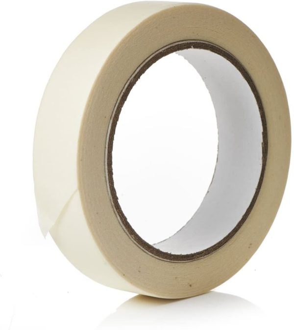 Gocableties Masking Tape, 19mm (3/4??) x 25m, Wide Cream Painters Tape for Painting, Decorating and DIY, 1 Roll - Image 3