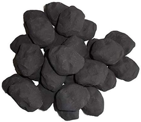 COALS 4 YOU GAS FIRE REPLACEMENT COALS CASTED COALS FOR LIVE FLAME FIRES (PACK 0F 14) IN PACKING, Black - Image 4