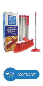 Long Handled Broom (Red)