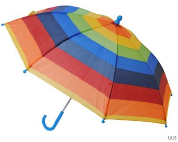 Drizzles Kids Striped Umbrella Rainbow