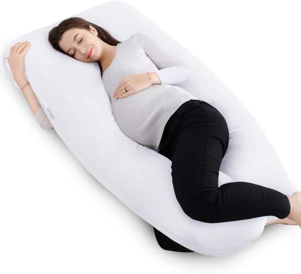 Pregnancy Pillows For Sleeping U Shape with Cover 9ft Maternity Full Body Orthopedic with Pillow Case for Pregnant Nursing Women Zipper Closure Side Sleeping Ease Back Pain Back Leg Hip Support