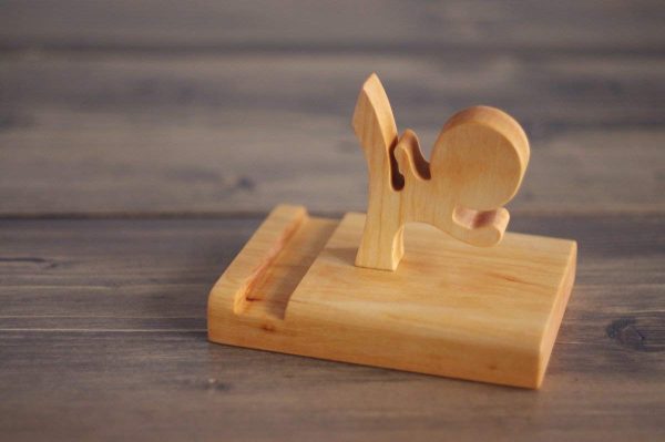 Funny phone stand, wooden iphone stand, ninja phone stand, best friend gift,office table accessories, high tech gift, martial arts karate kickboxing - Image 3