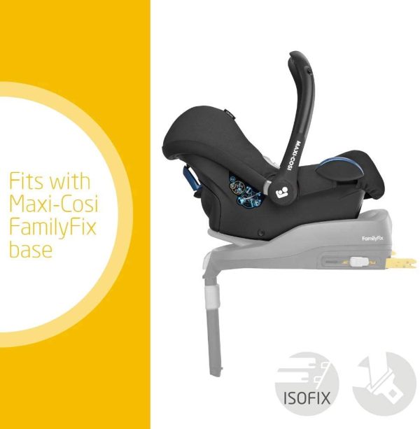 Maxi-Cosi CabrioFix Baby Car Seat, Group 0+, ISOFIX, Suitable from Birth, 0-12 Months, 0-13 kg, Essential Black - Image 6