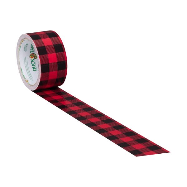 Duck Tape Pattern Colours Buffalo Plaid 48mm x 9.1m, Pack of 6 - Image 5