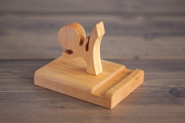 Funny phone stand, wooden iphone stand, ninja phone stand, best friend gift,office table accessories, high tech gift, martial arts karate kickboxing - Image 4