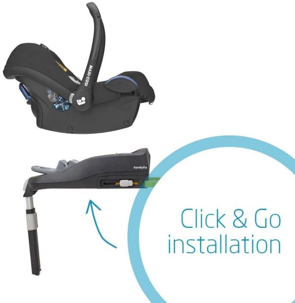 Maxi-Cosi CabrioFix Baby Car Seat, Group 0+, ISOFIX, Suitable from Birth, 0-12 Months, 0-13 kg, Essential Black - Image 9