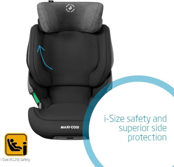 Maxi-Cosi Kore i-Size Booster Car Seat, Group 2/3 Car Seat with ISOFIX, i-Size Safety, 100 ??150 cm, 3.5 ??12 years, Authentic Black - Image 3