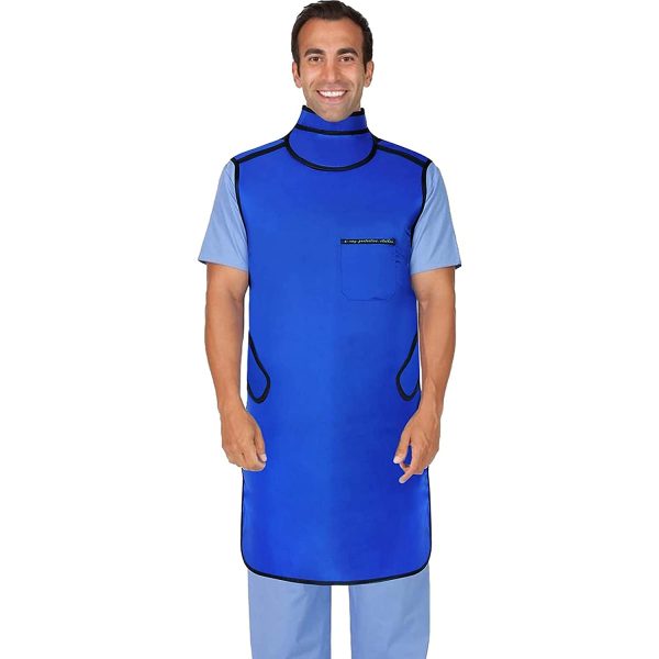 LVCHEN Lead Apron 0.5mm pb Xray with Thyroid Shield Collar Dental Lab Apron Lead Protection Lightweight dentist X-Ray Protection Apron Adult - Image 5