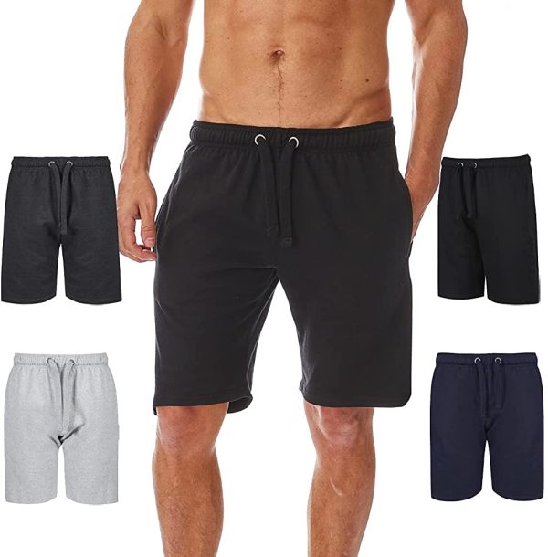 Iron Mountain Mens Reclaimed Yarn Eco Friendly Anti Pil Flexible Comfortable Fleece Jog Short