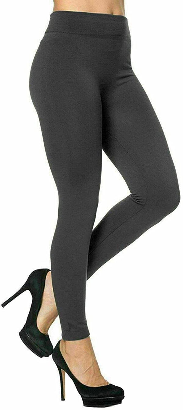 Ladies Thick Winter Thermal Leggings Fleece Lined Warm High Waist Size UK 6-22