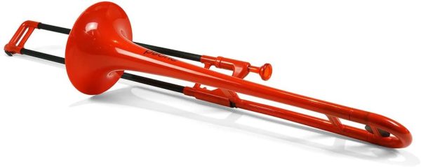 pBone PBONE1R Plastic Trombone with Mouthpiece and Carry Bag - Bb Student Beginner - Red, 14.0 in*38.0 in*11.0 in - Image 2