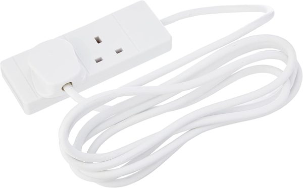 Pro-Elec PL09173 3m 2 Gang Extension Lead, white - Image 2