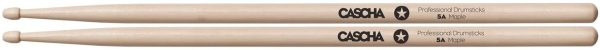 CASCHA professional drumsticks 5A robust maple sticks I drumsticks wood I professional drum accessories I drumsticks maple I drum sticks I drumsticks wooden head model 1 pair (2 pieces) - Image 6