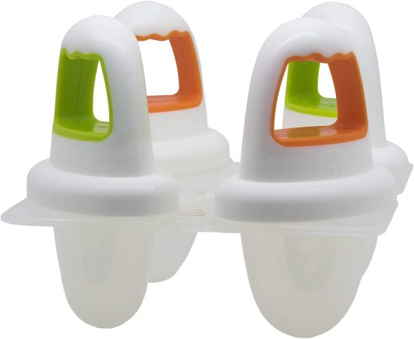 NUK Mini Ice Lolly Moulds | Great for Teething | 4 Count & Baby Stackable Food Storage Containers | Microwave & Freezer Safe | 6 Count - Image 3