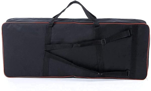 QEES 61 Note Keyboard Bag, Electric Piano Case, 600D Oxford Cloth with 10mm Storage Case Gig Bag (Black) - Image 3