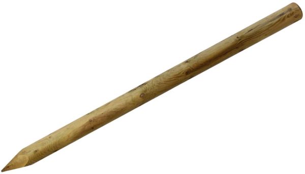 Fencing Stake 1.5m x 50mm Diameter Fence Post, 5ft Treated Long Life Wood Tree Support Stake | 1 Post