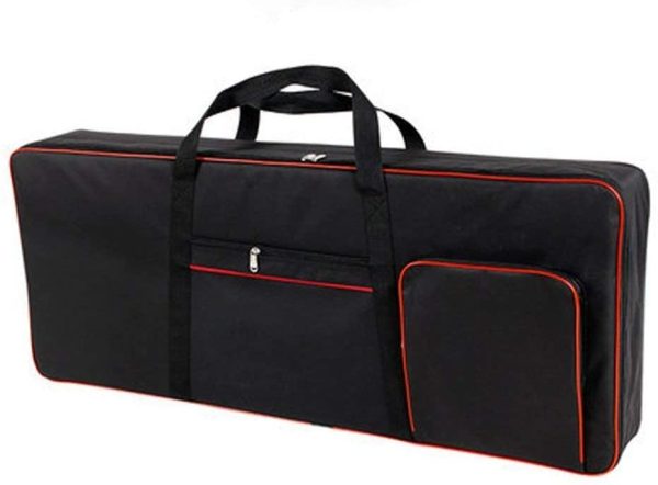 QEES 61 Note Keyboard Bag, Electric Piano Case, 600D Oxford Cloth with 10mm Storage Case Gig Bag (Black) - Image 7