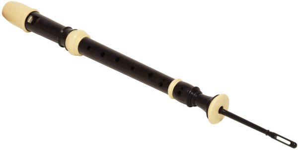 Quality Beginner Descant Recorder for Children - Traditional Soprano Three Piece Black & Cream Recorder (Baroque Fingering) including Clear Carry Case and Cleaning Rod DR205 - Image 5