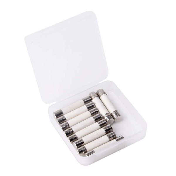 Pack of 10 pcs T1a 1A 250V Ceramic Fast-Blow Fuse 30 x 6 mm (1amp)