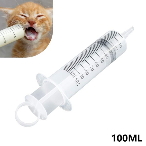 Disposable Plastic Injector Syringe No Needle 100mL For Lab Nutrient Measuring, Mini Garden Watering, Liquids Preparing, Ink Adding, Drawing Oil, Dog/Pig/Calves Feeding, Nursing Tools, 100cc, 1Pc - Image 7