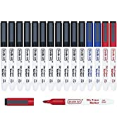 Whiteboard Pens, Shuttle Art 15 Pack 3 Assorted Colours,11 Black 2 Blue 2 Red Magnetic Whiteboard...