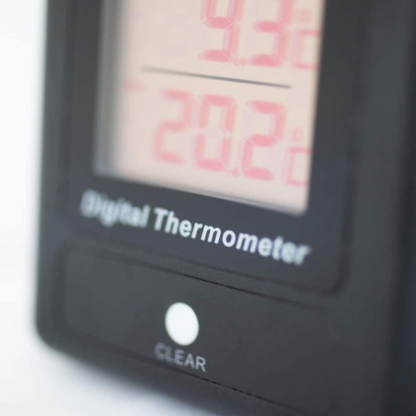 LCD Max Min Thermometer Black, Ideal For Growing Rooms, Growing Cabinets, Greenhouses - Image 2