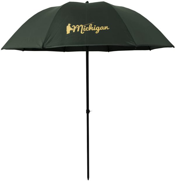 Michigan Fishing Umbrella with Top Tilt Brolly Shelter with FREE Carry Bag, Olive Green, 50", 60", 75" or 90" - Image 5