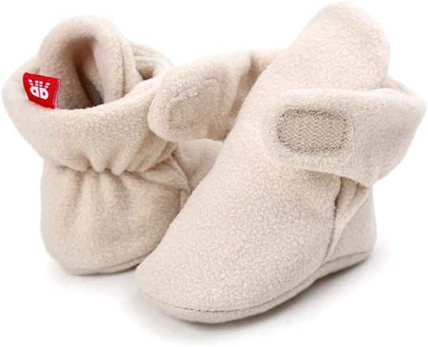 LACOFIA Baby Boys Girls Anti-Slip Soft Sole Slipper Booties Infant Winter Crib Shoes - Image 3