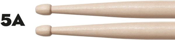 CASCHA professional drumsticks 5A robust maple sticks I drumsticks wood I professional drum accessories I drumsticks maple I drum sticks I drumsticks wooden head model 1 pair (2 pieces) - Image 3