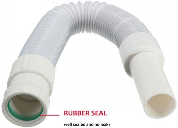 Flexible Connector Hose Tube Stretch Water Pipe for Bath Basin Drainer Toilet with 30mm Inner Diameter, 40mm Outer Diameter - Image 8