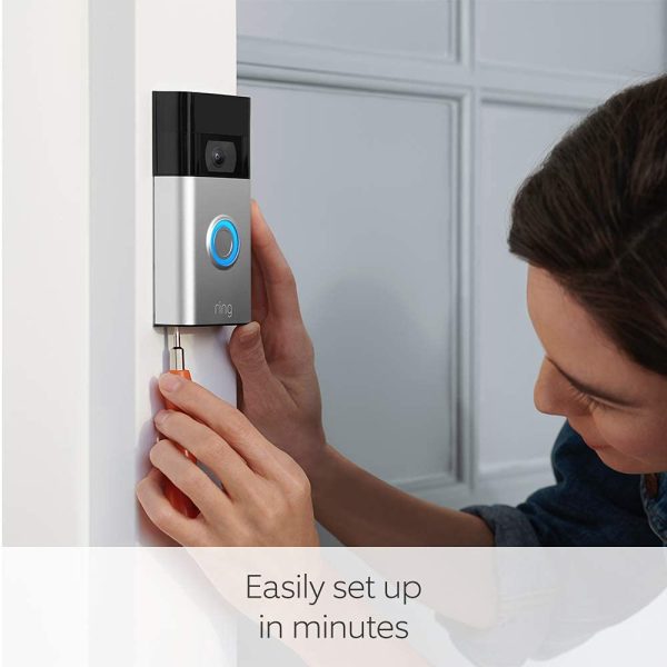 Ring Video Doorbell by Amazon + Echo Dot (3rd Gen) ?C 1080p HD video, Advanced Motion Detection, and easy installation (2nd Gen) | With 30-day free trial of Ring Protect Plan - Image 3