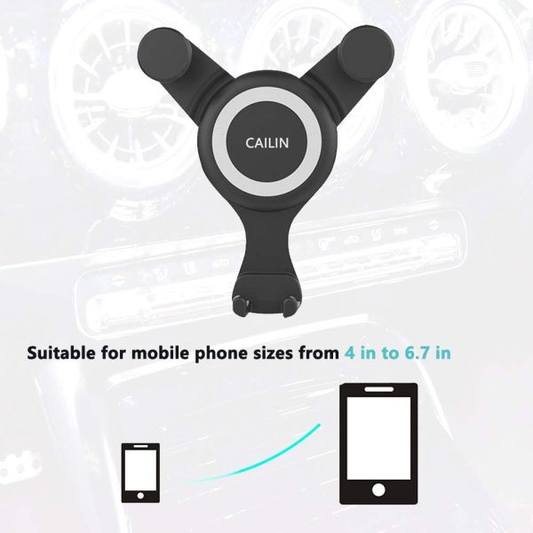 CAILIN Car phone holder for mercedesBenz applicable A/B/C/E/S, Audi-TT Ford Mustang Tiguan phone holder, Jeep-Wrangler/Jeep-Grand Cherokee Str8, Suzuki Swift, mini - Image 2