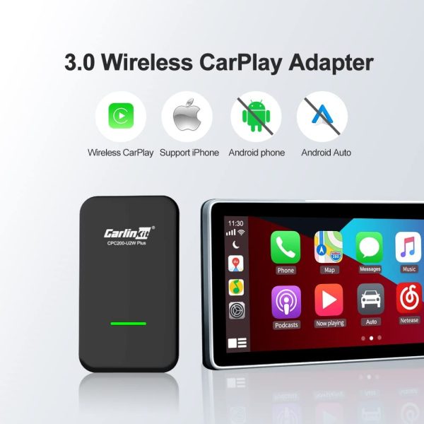 CarlinKit 3.0 Wireless CarPlay U2W plus-Adapter for Factory Wired CarPlay Car, New red UI interface upgrade, Compatible with Audi/Porsche/Volvo/Mercedes/VW/KIA/Hyundai, Support IOS15 - Image 6