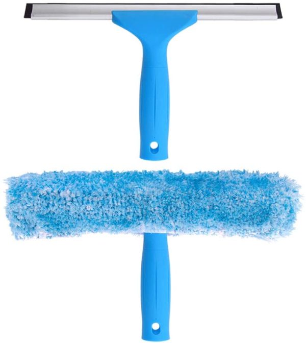 Professional Window Cleaning Combo - Squeegee & Microfiber Window Scrubber, 10" - Image 6