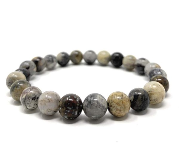 Ocean Jasper Power Bead Crystal Bracelet - Healing Crystal Gemstone Bracelet - Soul Cafe Gift Box & Information Tag - Image 6