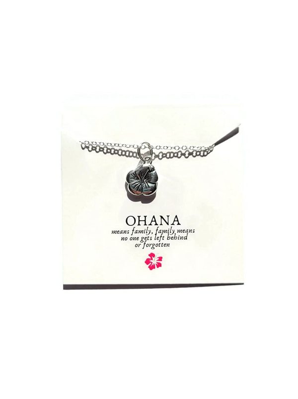 Ohana necklace, ohana means family gift, lilo stitch themed present, family jewellery, secret santa novelty - Image 2