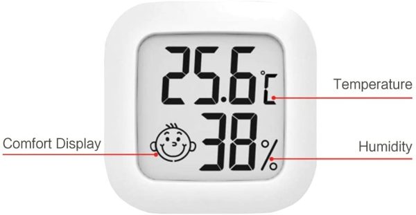 Digital Hygrometer Indoor Thermometer Room Thermometer and Humidity Gauge with Temperature Humidity Monitor for Greenhouse, Garden, Cellar - Image 4