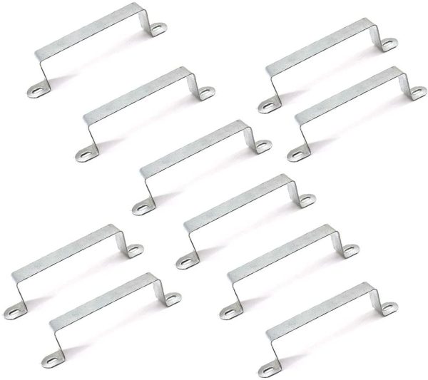 Fence Panel Security Brackets for Concrete or Wooden, Pack of 10, Posts Fits 4?? x 4?? Posts Strong Galvanised Steel Predrilled with 20 Screws - Image 6