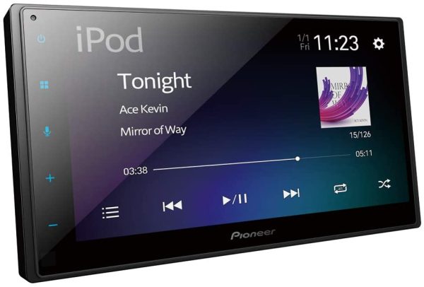 Pioneer 1026883 Double DIN Display with CarPlay and Android Auto, Black/White, Unico - Image 2