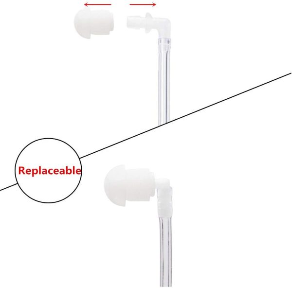 HYS Covert Acoustic Tube Security Bodyguard Earpiece Headset PTT Mic Compatible With Motorola CP040 DP1400 GP68 GP88 GP300 CT150 Pro1150 Hyera Midland 2 Way Radio - Image 6