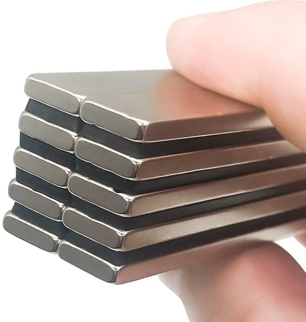 FINDMAG 10 Pack 60 x 10 x 3 mm Neodymium Magnets, Bar Magnets, Strong Magnet, Magnets Strong, Rare Earth Magnets with Double-Sided Adhesive, Extremely Powerful Refrigerator Magnet Bar for Multi-Use - Image 6