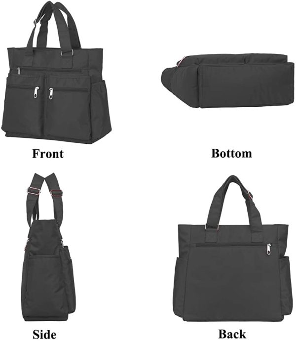 Laptop Bag Large Tote Bags 15.6" Waterproof Shoulder Bag for Work School Business Handbag - Image 6