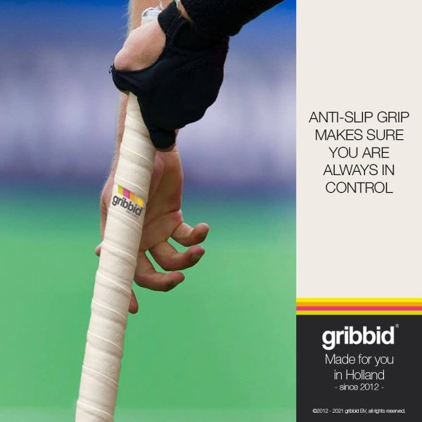 GRIBBID Progrip Hockey Stick Grip - The Original Dutch Chamois - Soft Touch - Comfortable - Anti Slip - Waterproof - Absorbent - Easy to Use - Image 2