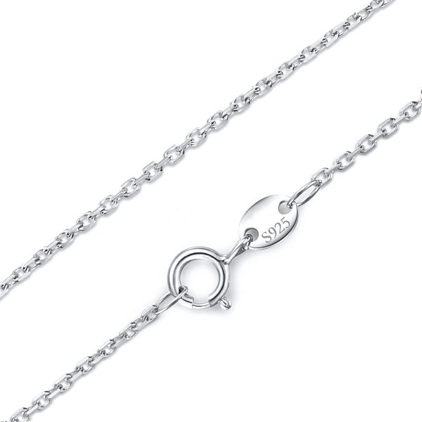 DALARAN 925 Sterling Silver 16 18 20 24 Inch Thick Box Chain Cable Snake Rope Chain Italy Necklaces for Women