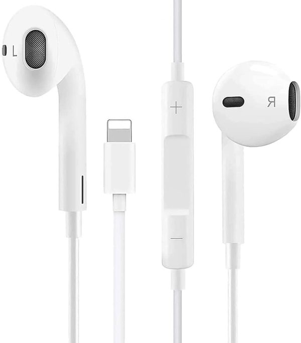 In-Ear headphones for iPhone,HiFi Stereo noise-canceling wired headphones with built-in microphone and volume control,compatible with iPhone 13/12/12Pro/11/X/XS/XR/SE/7/8Plus supports all iOS systems - Image 3