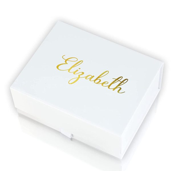 Personalised Gift Box with Name | Magnetic Shut Lid Box | Birthday Box Cursive Font - Image 7