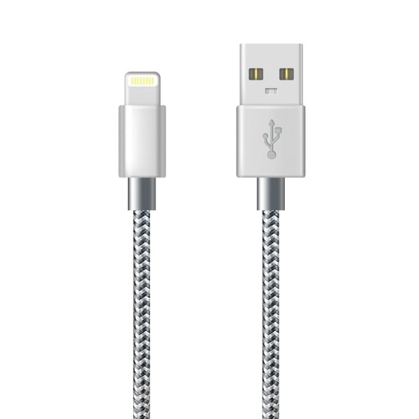 iPhone Charger Cable Lightning Cable [Apple MFi Certified] 1M/3FT (Grey) Charging USB Syncing Data Nylon Braided Cord Compatible with iPhone 11/Xs/Max/XR/X/8/8 Plus/7/7 Plus/6/6S/6 Plus/5S/SE - Image 2