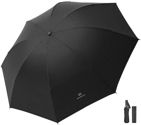 Folding Umbrellas,UV Sun Umbrella,Automatic Black Umbrella,Folding Travel Portable Umbrella Sunscreen, Waterproof and Windproof for Women Men - Image 7